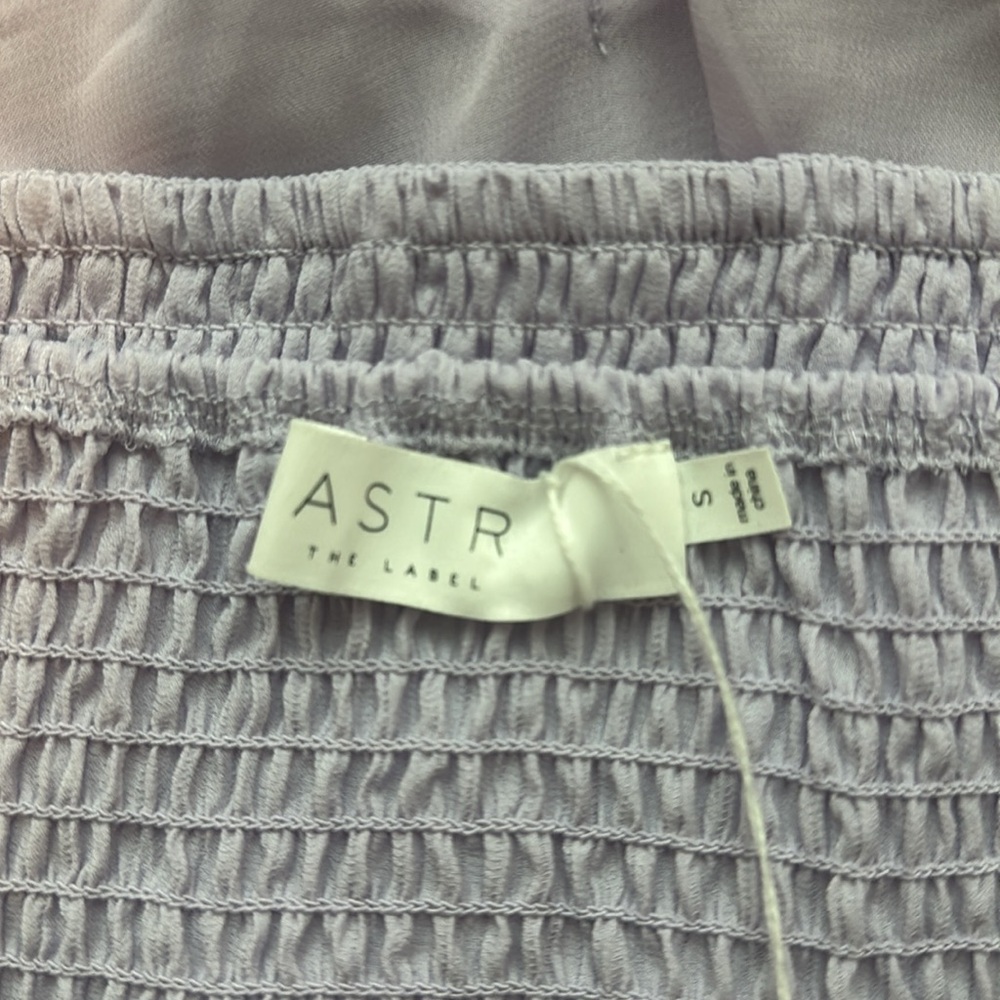 ASTR The Label Pale Purple Puff Sleeve Square Neck Long Sleeve Blouse Size Small - Picture 11 of 13
